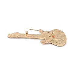 Guitar Alloy Rhinestone Musical Instruments Brooches&nbsp;JEWB-S023-03B
