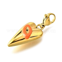 304 Stainless Steel Enamel Pendant Decorations&nbsp;STAS-K263-77G