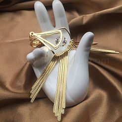 Alloy & Crystal Rhinestone Tassel Clip-on Earrings&nbsp;WGB30F2-01