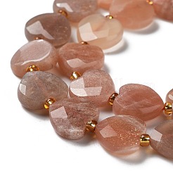 Natural Sunstone Beads Strands&nbsp;G-B044-B09-01