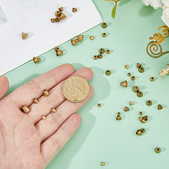 50Pcs 5 Styles Brass Cord Ends&nbsp;KK-FH0008-21