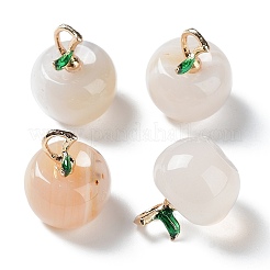 Natural Cherry Blossom Agate Pendants&nbsp;G-P499-01G-17