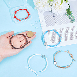 5Pcs Waxed Polyester Cord Bracelets Making&nbsp;BJEW-UN00025