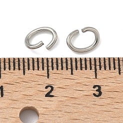 Tarnish Resistant Oval 304 Stainless Steel Open Jump Rings&nbsp;STAS-R067-01