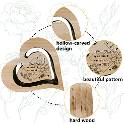 DIY Unfinished Wood Heart Cutouts&nbsp;WOOD-WH0035-004