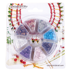 Mixed Natural & Synthetic Gemstone Chip Beads&nbsp;G-PH0001-01