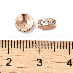Rack Plating Brass Cubic Zirconia Beads&nbsp;KK-K349-03RG