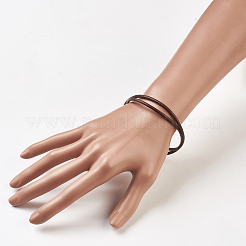 Leather Cord Wrap Bracelets/Necklace&nbsp;BJEW-JB03920-M