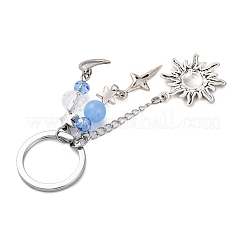 Star & Moon & Sun Alloy Charm Keychains&nbsp;KEYC-JKC01004