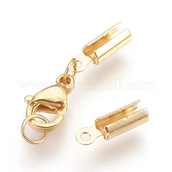304 Stainless Steel Lobster Claw Clasps&nbsp;STAS-P207-07G-D