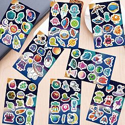 50Pcs PVC Waterproof Self Adhesive Space Stickers Labels&nbsp;AJEW-R002-03A