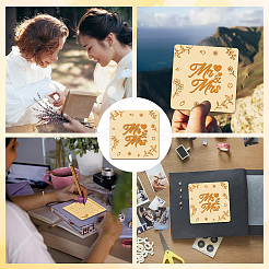 Wooden Commemorative Cards&nbsp;WOOD-WH0040-009