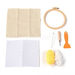 DIY Cotton Cup Mat Punch Needle Kits&nbsp;DIY-K032-38B