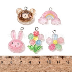 Transparent Resin Pendants&nbsp;RE-CBA6A90-01P