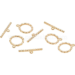 Brass Toggle Clasps&nbsp;KK-BC0004-05G