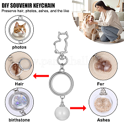 Glass Openable Perfume Bottle Pendant Decorations&nbsp;HJEW-DR00318