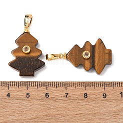 Natural Tiger Eye Pendants&nbsp;G-P628-04G-02