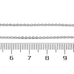 1.3MM Brass Cable Chain Necklace Making&nbsp;NJEW-D302-76P