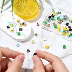 80Pcs 10 Styles 2-Hole Glass Seed Beads&nbsp;SEED-YW0002-94