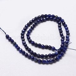 Natural Lapis Lazuli Beads Strands&nbsp;G-D840-38-4mm