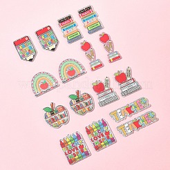 16Pcs 8 Styles Teachers' Day Printed Opaque Acrylic Pendants&nbsp;FIND-FS0003-84