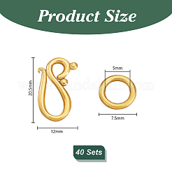 40 Sets Tibetan Style Hook and Eye Clasps&nbsp;FIND-PH0025-31