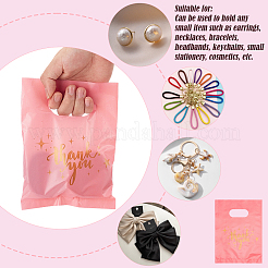 100Pcs PE Plastic Packing Bags with Die Cut Hole Handles&nbsp;ABAG-SP0001-59