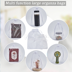 100Pcs 3 Styles Large Organza Pouches Portable Shoes Bag Travel Storage Drawstring Bags&nbsp;OP-SP0001-05