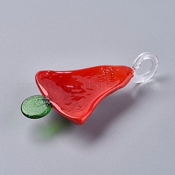 Christmas Handmade Lampwork Big Pendants&nbsp;LAMP-G141-07