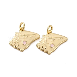 Brass Enamel Charms&nbsp;KK-S525-07G