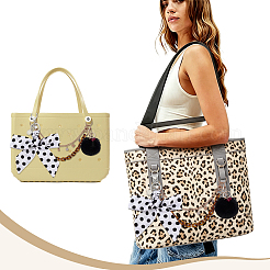 1Pc Leopard Print Acrylic Bag Handles&nbsp;DIY-GA0009-77