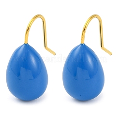 304 Stainless Steel Enamel Teardrop Dangle Earrings for Women&nbsp;EJEW-U023-01G-01