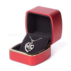Square Plastic Jewelry Pendant Boxes&nbsp;OBOX-F005-02B