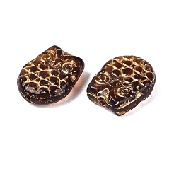 Owl Glass Beads&nbsp;GLAA-T025-65M-03