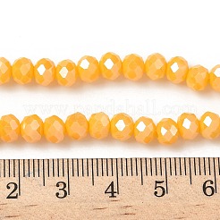 Opaque Solid Color Glass Beads Strands&nbsp;EGLA-XCP0001-19