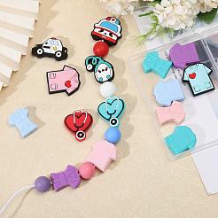 16Pcs 16 Styles Medical Theme Food Grade Eco-Friendly Silicone Focal Beads&nbsp;SIL-CA0003-31
