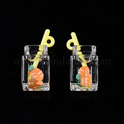 Imitation Drink Resin Pendants&nbsp;X-CRES-S359-32M