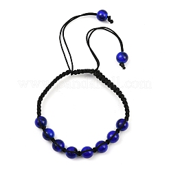 Baking Paint Glass Round Beads Braided Bead Bracelets&nbsp;BJEW-JB11974-03