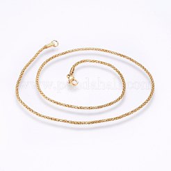 304 Stainless Steel Popcorn Chain Necklaces&nbsp;MAK-L015-23A