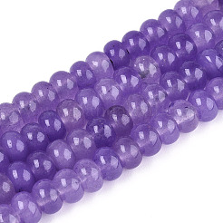 Dyed Natural White Jade Beads Strands&nbsp;X-G-T139-59A-08