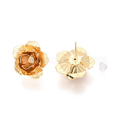 Brass Stud Earring Findings&nbsp;KK-T074-89G