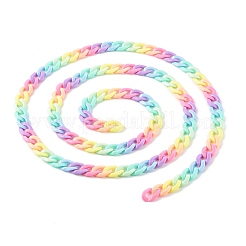 Handmade Opaque Acrylic Curb Chains&nbsp;AJEW-JB00988