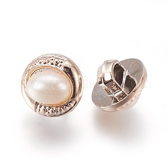 Plastic Shank Buttons&nbsp;BUTT-WH0012-08