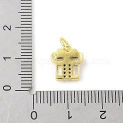 Brass Micro Pave Cubic Zirconia Pendants&nbsp;KK-Z101-02G-03