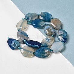 Natural Cherry Blossom Agate Beads Strands&nbsp;G-P319-07