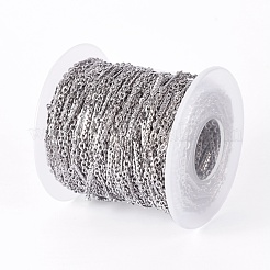 Tarnish Resistant 304 Stainless Steel Cable Chains&nbsp;STAS-I107-19P