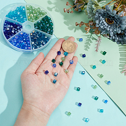 300Pcs 6 Colors Electroplate Glass Beads Strands&nbsp;EGLA-PH0001-89