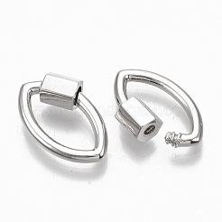 Brass Screw Carabiner Lock Charms&nbsp;KK-T047-09P