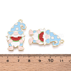 Alloy and Enamel Pendants&nbsp;ENAM-T021-20C