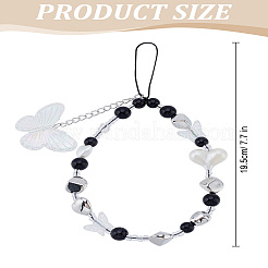 1Pc Alloy PVC Plastic Bead Mobile Straps&nbsp;HJEW-LP0001-08